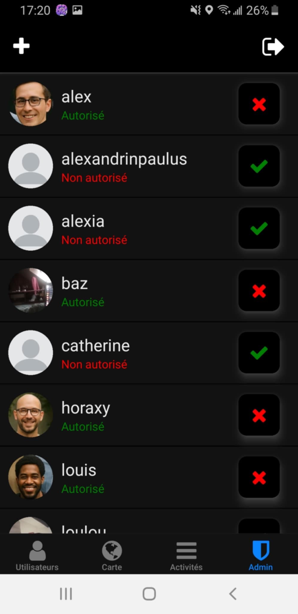 Tou — [Admin] Désactiver le compte d'un utilisateur